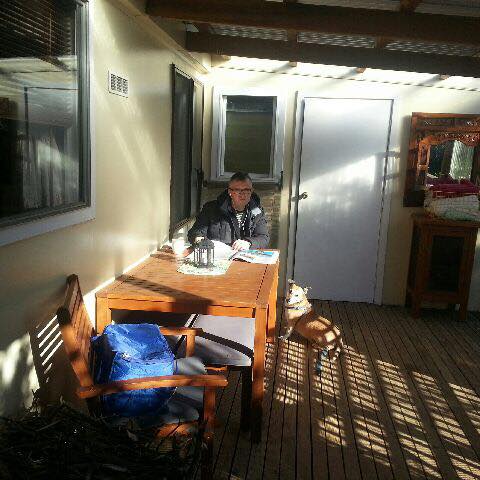 Sunny Spot to read your newspaper